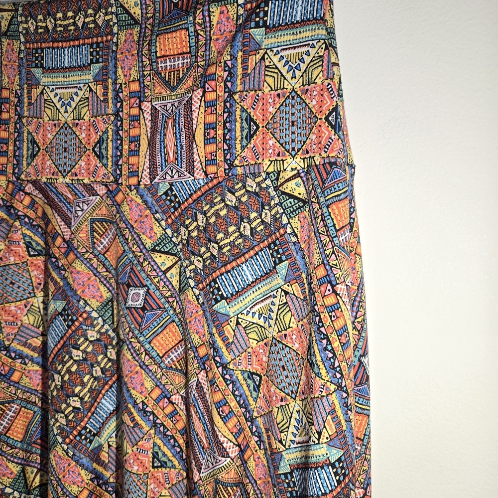Sunny Leigh Womens Small Colorful Geometric Skirt - Picture 2 of 4